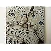 8"x8" Leopard Kitchen Counter Art Tempered Glass Cutting Board Surface Saver Bar Prep
