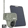 REOLINK 4K Cellular Trail Camera, 3G/4G LTE, 360° Full View, 4K Live Streaming & Playback on Phone, Animal Recognition, No-Glow IR, Smart Motion Activated, Solar Powered Game Camera, Go Ranger PT