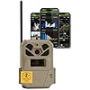 Moultrie Edge 2 Pro Cellular Trail Camera - Auto Connect Nationwide 4G LTE - On Demand 40MP Photo - 1440P Video with HD Audio - Ai False Trigger Elimination - 100 Ft Detection Range - No-Glow Flash