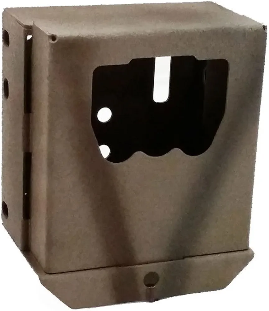 Theft-Deterrent Powder-Coated Steel Security Box Compatible with Browning Strike Force Pro Trail Cameras (500)