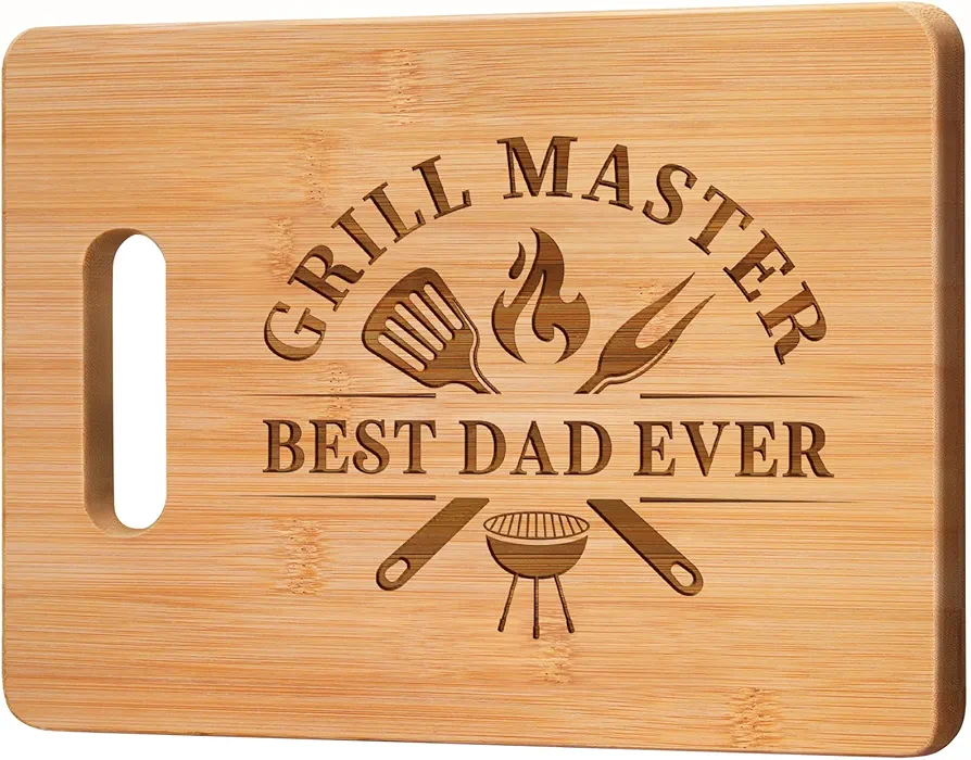 Dad Gifts, Dad Christmas Gifts, Christmas Gifts for Dad from Daughter Son, Dad Gifts for Christmas - Unique Engraved Cutting Board for Dad Who Wants Nothing - Best Dad Ever Gifts for Birthday