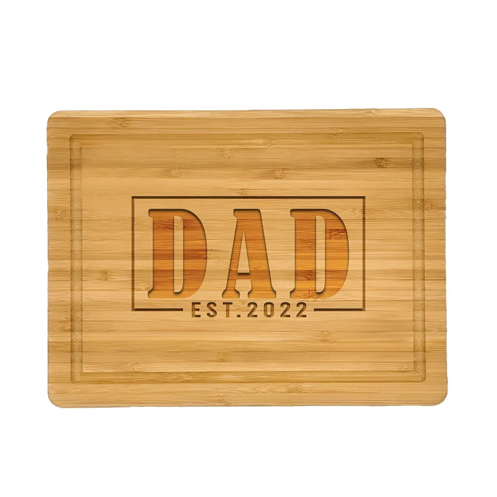 Best Dad Ever Gifts, Dad Cutting Board, Dad established board, Bamboo Cutting Board, Father Birthday gifts, Father day gifts, Personalized Cutting Boards, Presents for Dad, Engraved Cutting Board
