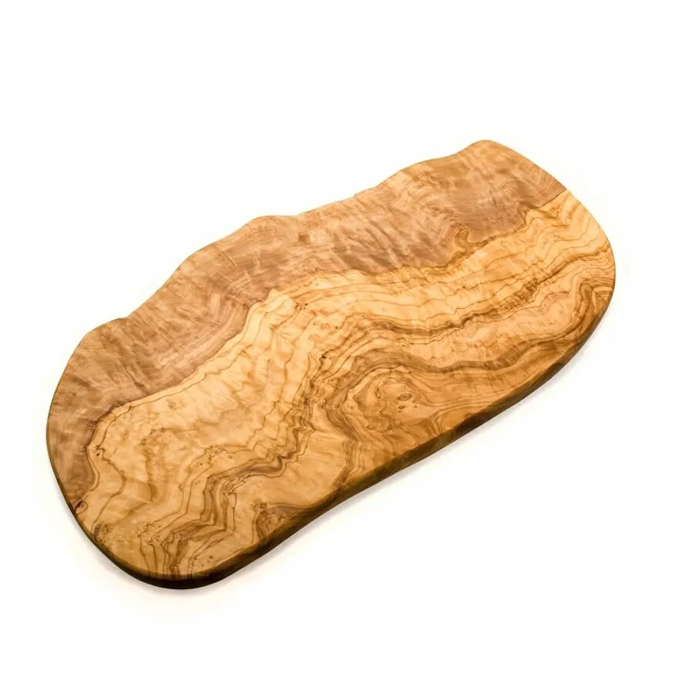 OLIVANERA Olive Wood Cutting Board for Kitchen – Large Cutting Board – Wooden Serving Boards – Cheese Boards - Serving Tray for Meat – Chopping Boards (2 sets 16 inch)