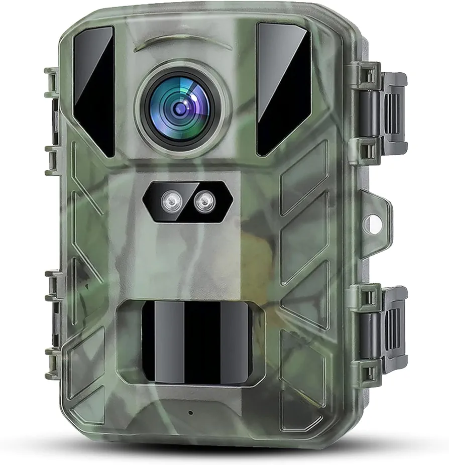 SuntekCam Mini Trail Camera 24MP 1080P Game Camera with Night Vision 0.3s Trigger Motion Activated,IP65 Waterproof Hunting Camera 2.0''LCD for Wildlife Monitoring Deer Hunting