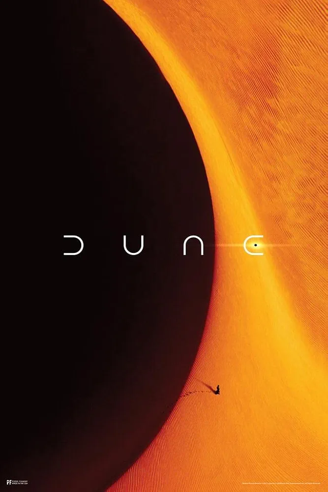 Dune Movie Poster One Sheet Logo Planet Arrakis Official Merchandise 2021 Movie Merch Denis Villeneuve Film Frank Herbert Book Series It Begins Cool Wall Art Print Poster 24x36
