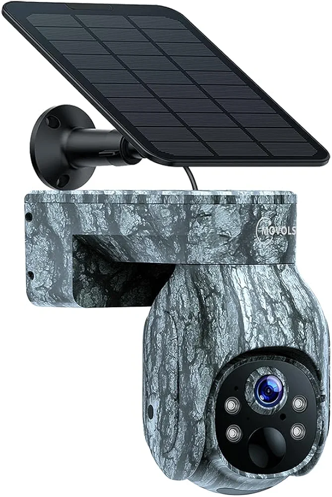 Trail Camera 4G LTE, 2K PTZ Cellular Game Camera Solar with 360° Full View,Live Video, Color Night Vision, Hunting Camera Motion Activated IP66 Waterproof, No WiFi, Remote Phone Access