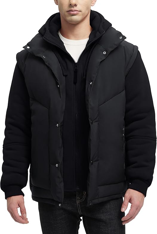 Winter Coats For Men Winter Jackets Water Resistant Warm Thicken Insulated Hooded Windproof Coat
