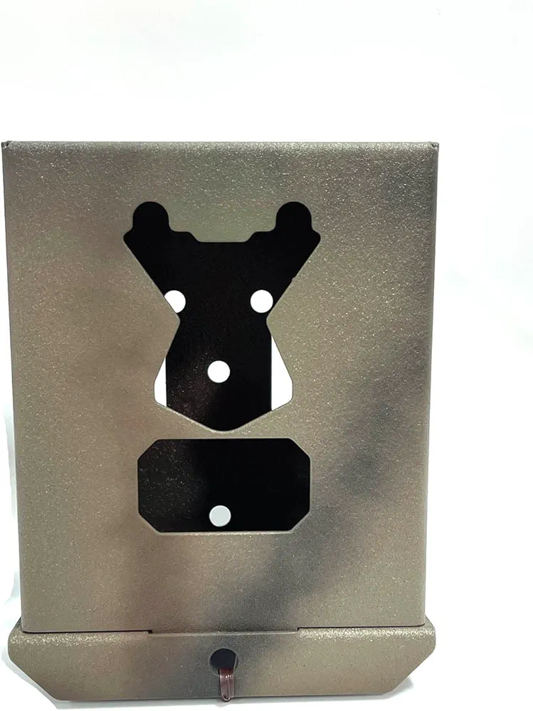 Theft-Deterrent Powder-Coated Steel Security Box Compatible with Spypoint Flex Trail Cameras (61090)