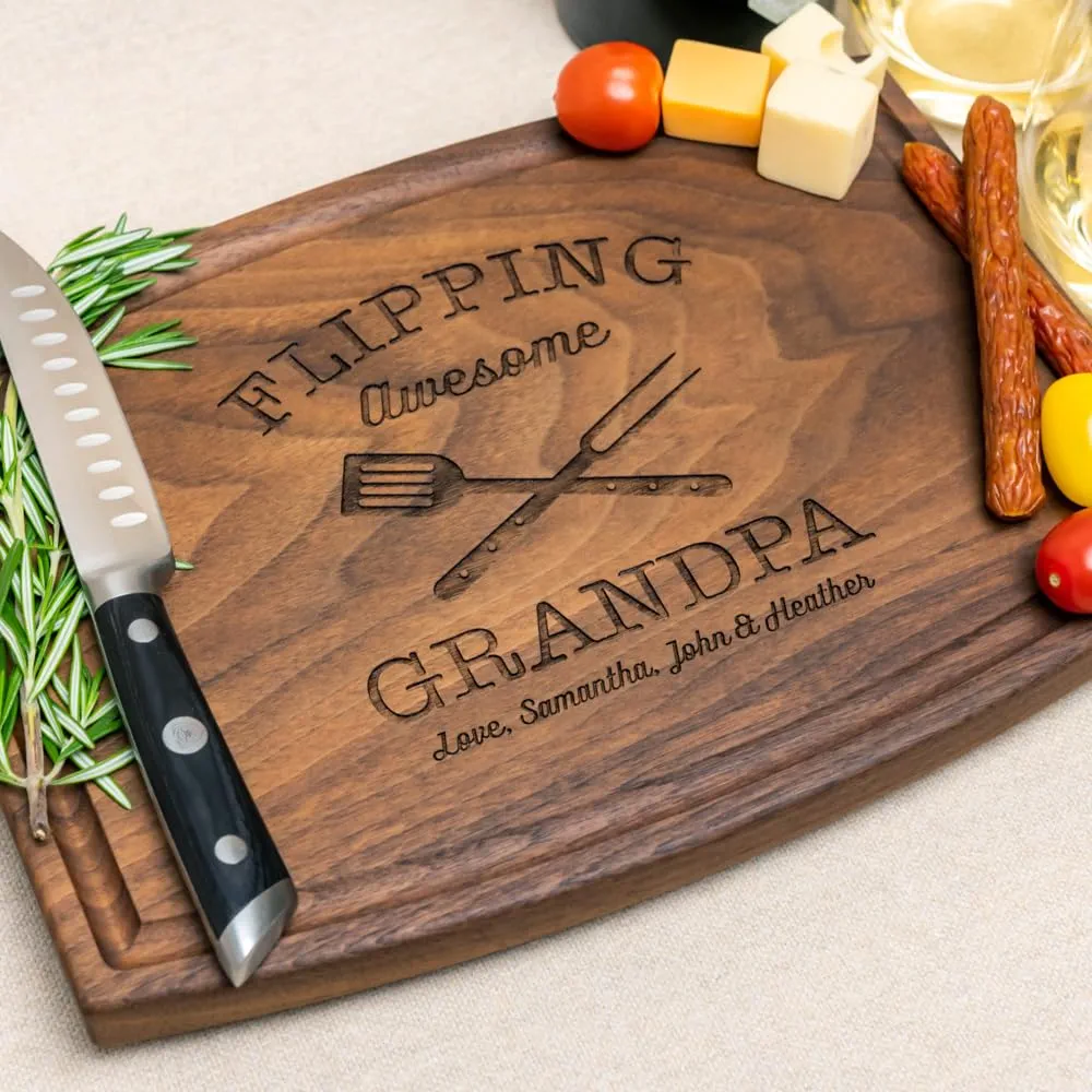 Personalized Cutting Board, Custom Handmade Engraved Charcuterie – Ideal Gift for Mom, Dad, Mother's Day, Father's Day – Perfect Family Gift for Birthday, Anniversary, or Appreciation 111