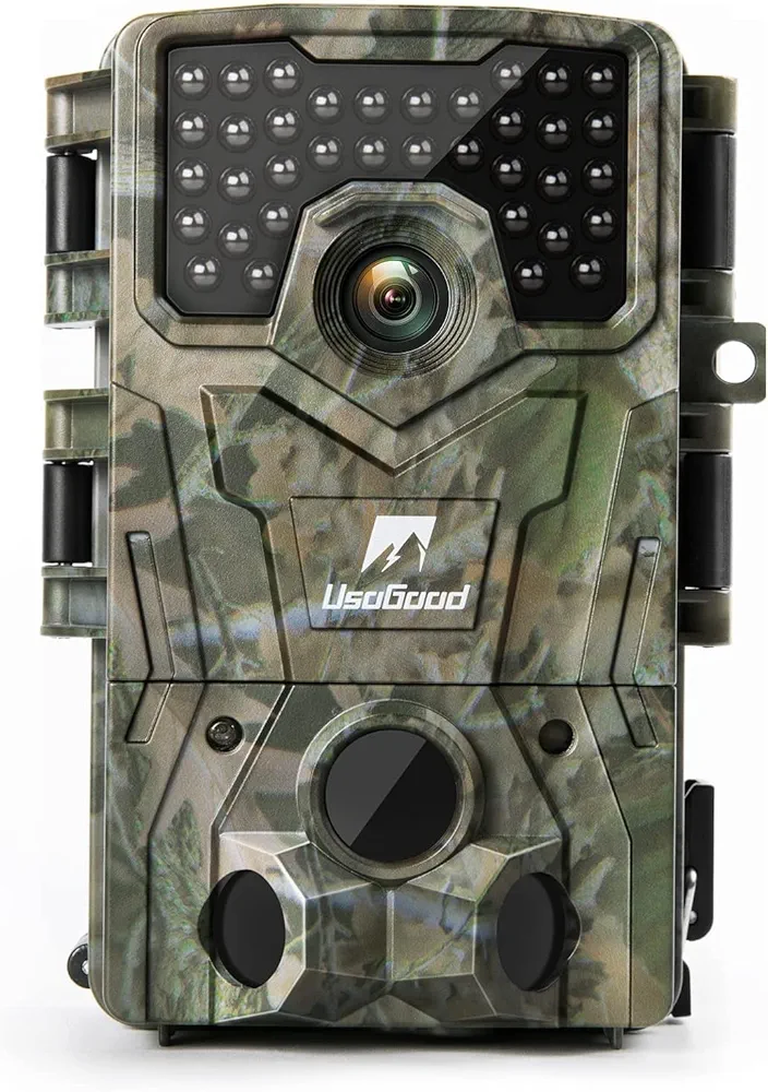 Trail Camera, 24MP 1080P Game Cameras with 850nm Infrared Night Vision, 65ft Motion Activated Deer Hunting Cam for Garden Wildlife Monitoring, IP66 Waterproof, 120° Wide Angle Detection, Easy Set Up