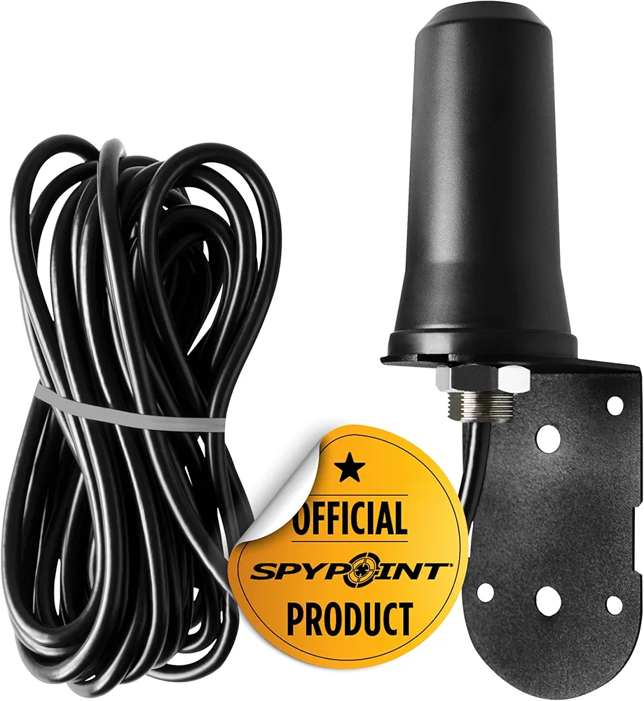 SPYPOINT Trail Camera Antenna - CA-01 Long-Range Cellular External Signal Game Camera Antenna Booster| Ultra Strong Signal Strength with 15 Foot Cable Mounting Bracket for Any Cellular Trail Camera