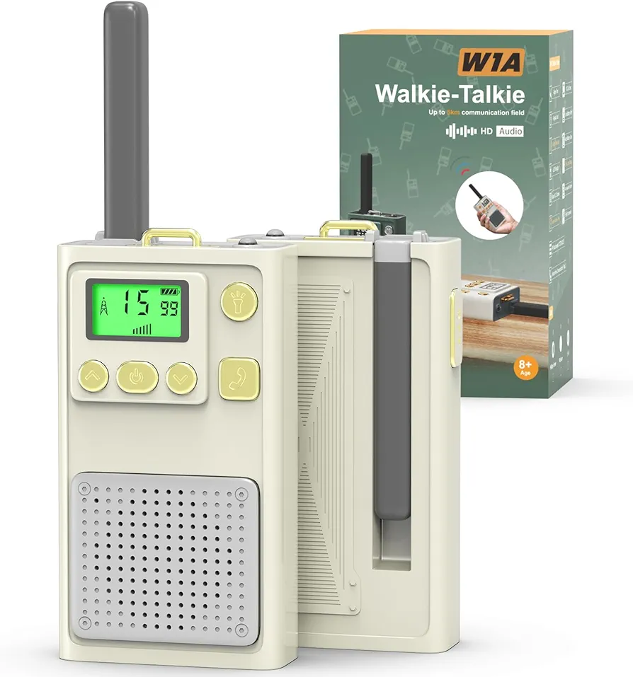 Walkie Talkies for Adults, Selieve 2 Way Radio Long Range 2 Pack with 22 Channels, Walkie-Talkies with LED Flashlight, VOX Function, Keypad Lock for Hiking Camping Trip (White)