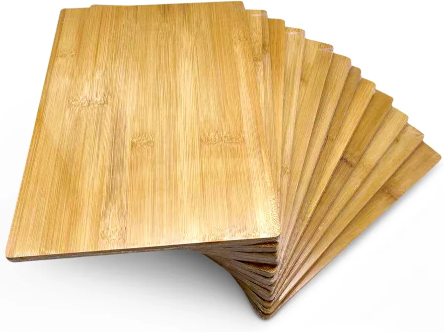 Bulk Plain Bamboo Cutting Board (Set of 12) | For Customized, Personalized Engraving Purpose | Wholesale Premium Blank Bamboo Board (Rectangular 12" X 9")