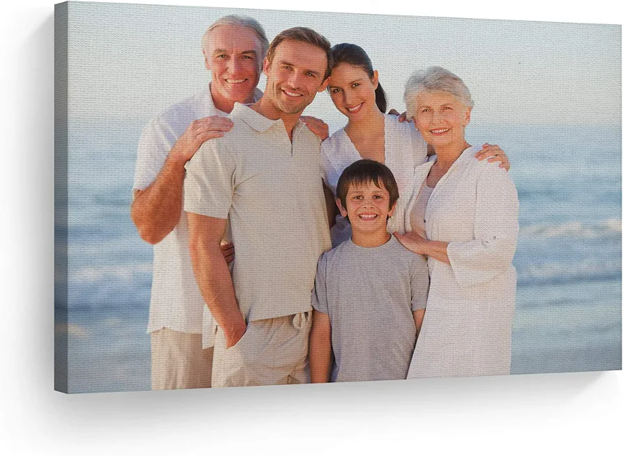 Smile Art Design Custom Canvas Prints with Your Photos, Personalized Canvas Pictures Custom, Custom Canvas Prints, Photo Canvas, Canvas Photo Prints, Personalized Gifts, Canvas Wall Art 8"x12"