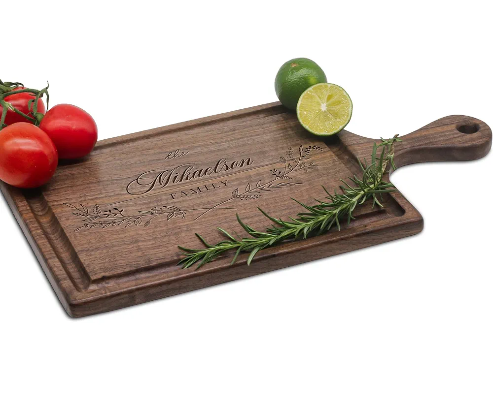 Personalized Cutting Boards Wood Engraved for The Family 1: Handcrafted Kitchen Cutting Boards for Unique Wedding, Housewarming, Anniversary Gifts, and Stylish Home Décor