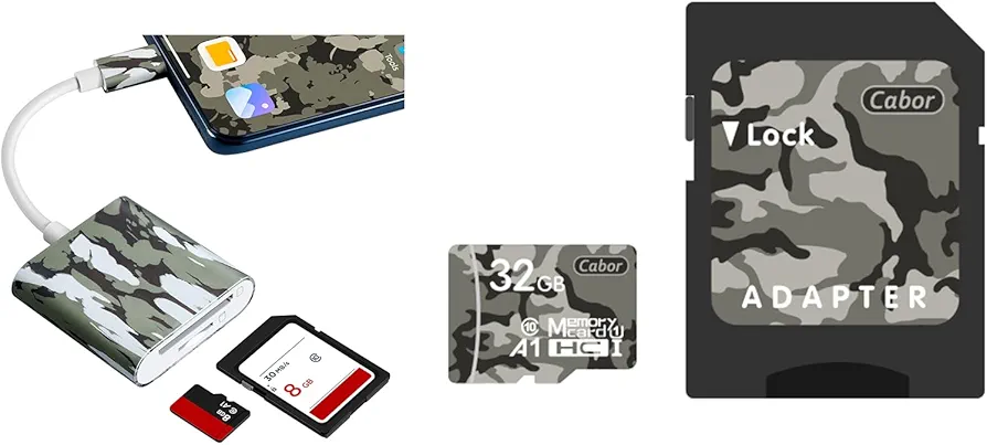 Trail Camera Viewer for USB Type-C Devices and 32GB Micro SD Card with SD Adapter