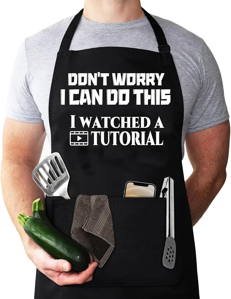 Aprons for Men, Mens Apron, Funny Aprons for Men, Chef aprons, Funny chef cooking apron, Men's fun aprons, Husband Birthday Gift, Gifts for Husband, Father's Day Gifts for Dad.