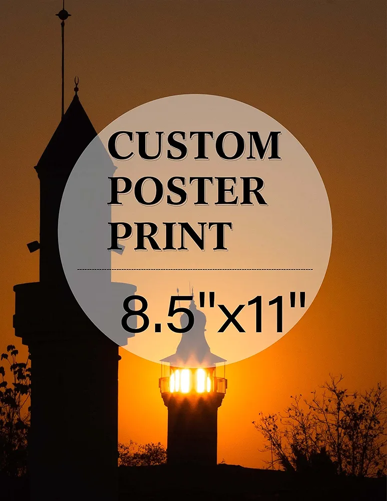 jenesaisquoi Upload Your Photo Image Custom Personalized Photo to Poster Printing Home Decor Wall Art Prints (Unframed, 8.5" x 11")