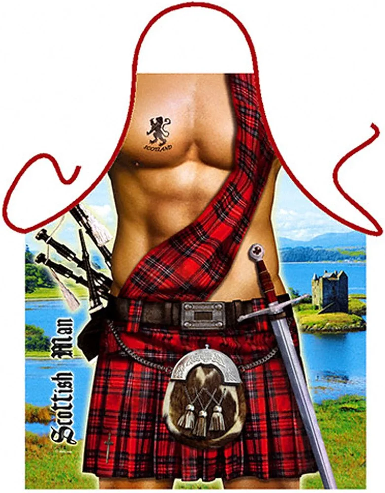 Scottish Man Kitchen Cooking Apron
