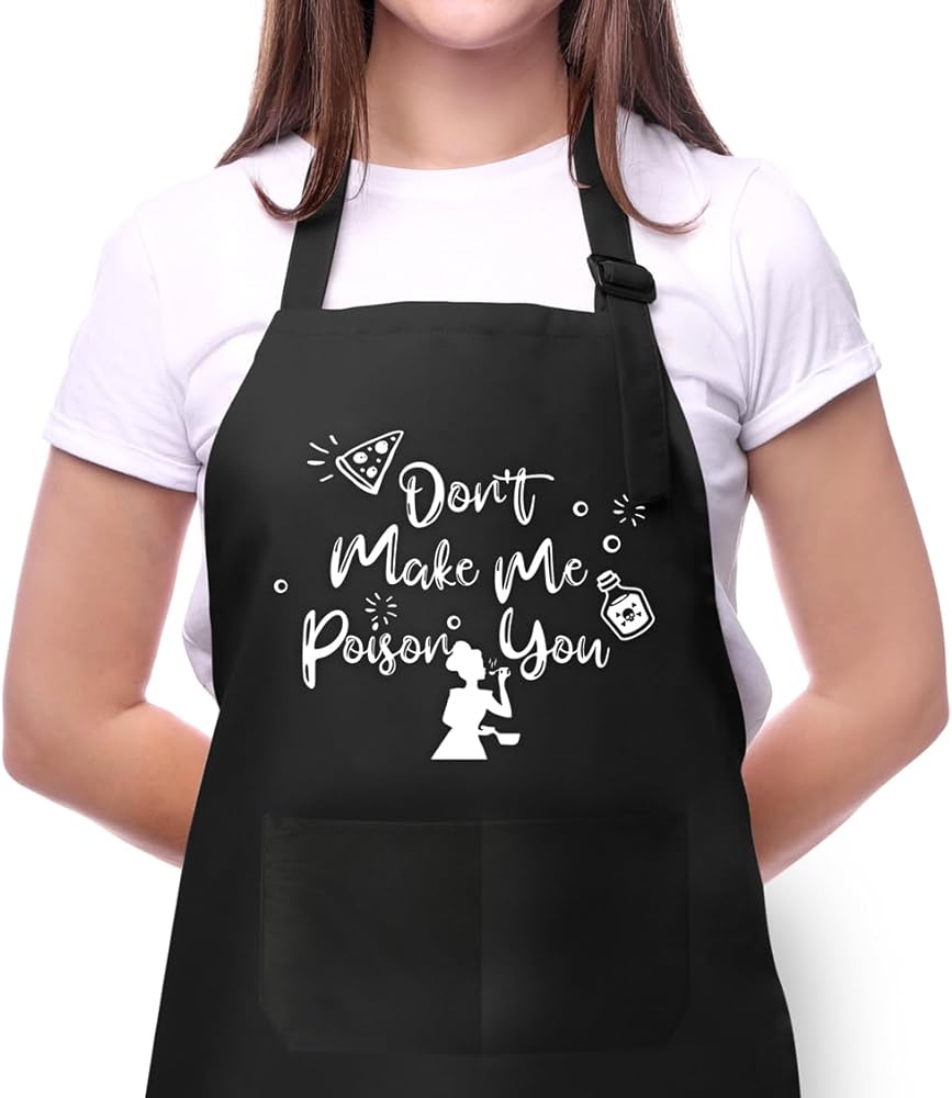 Funny Aprons for Women with Pockets for Baking Cooking,Cute Birthday Christmas Gifts for Mom Wife Friends Sister