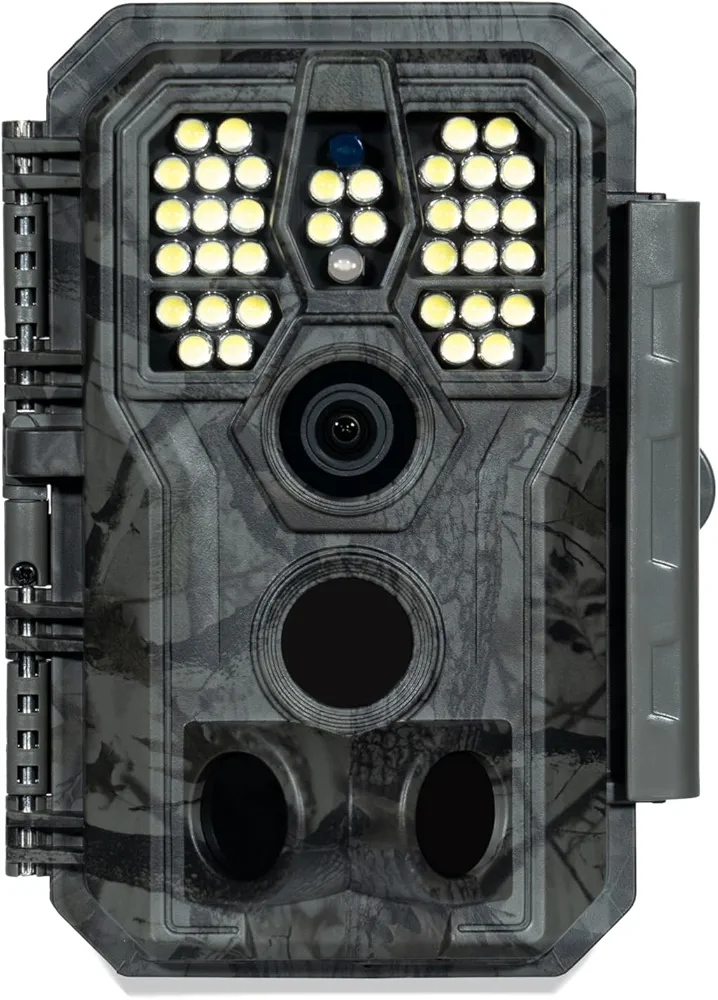 GardePro Trail Camera, White Flash, 100ft Full Color Night Vision, 48MP 1296p, Fast 0.1s Motion Actiavated, Waterproof (A5WF)