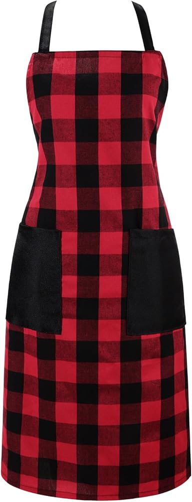 Cute Apron for Women with Pockets Christmas Aprons Girls Kitchen Cooking Aprons