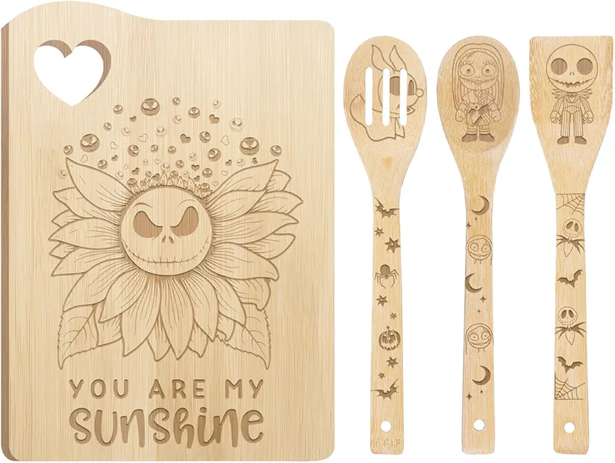 You Are My Sunshine Cutting Board Set, Wooden Cutting Boards For Kitchen, Charcuterie Board, Christmas Cooking for Mom, Christmas Kitchen Gifts for Mom, Mom Gifts from Daughter Son Husband