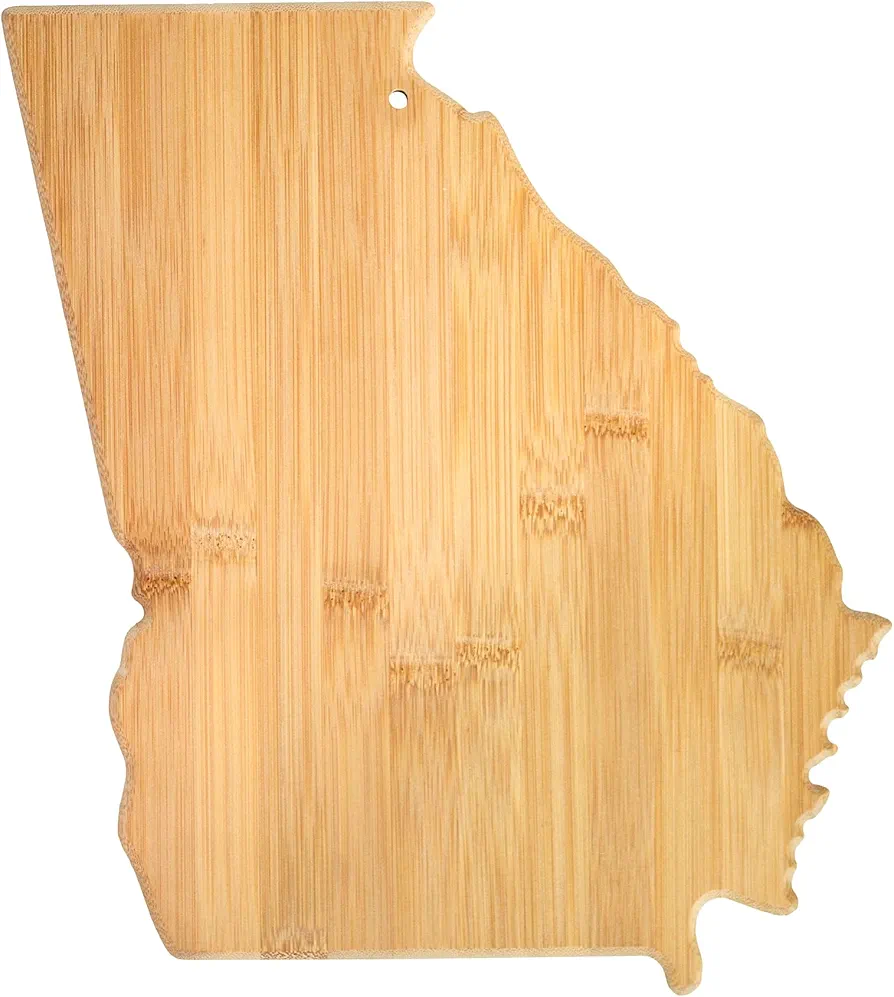 Totally Bamboo Georgia State Shaped Bamboo Serving & Cutting Board