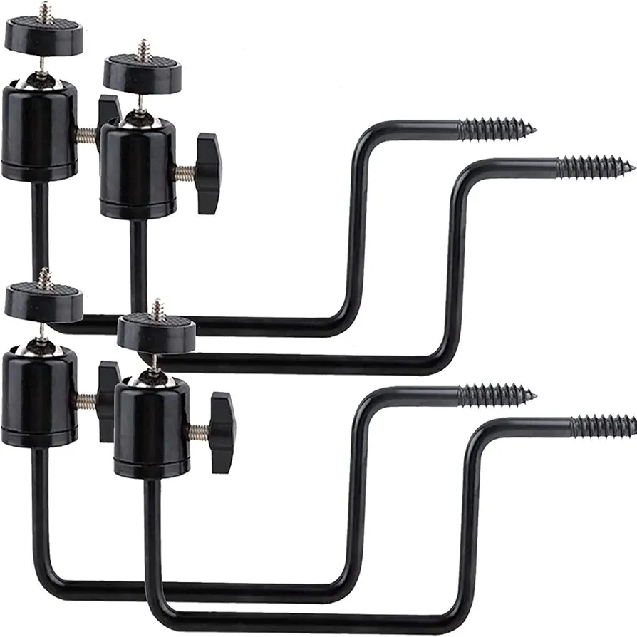 Trail Camera Mount, Trail Camera Mount with 1/4 inch Screw, Hunting Trail Camera Tree Mount for Reliable Camera Placement, Quick Mount Hunting Camera Tree Holder for Hunting Camera 4 Pack One Size