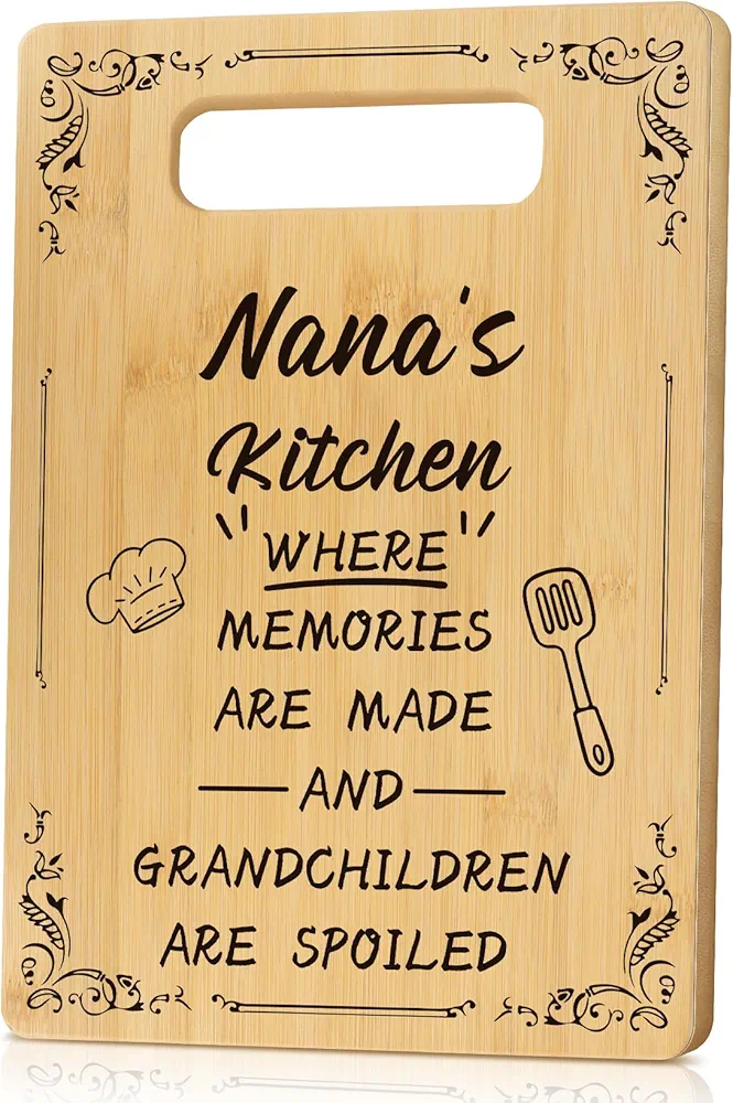 Nana Gifts,Nana Christmas Valentines Day Birthday Gifts,Gifts for Nana Cutting Board,Nana Gifts from Grandkids,Personalized Nana Gifts,Gifts for Nana on Mothers Day,Best Nana Gifts 7.8 X 11.8 Inch