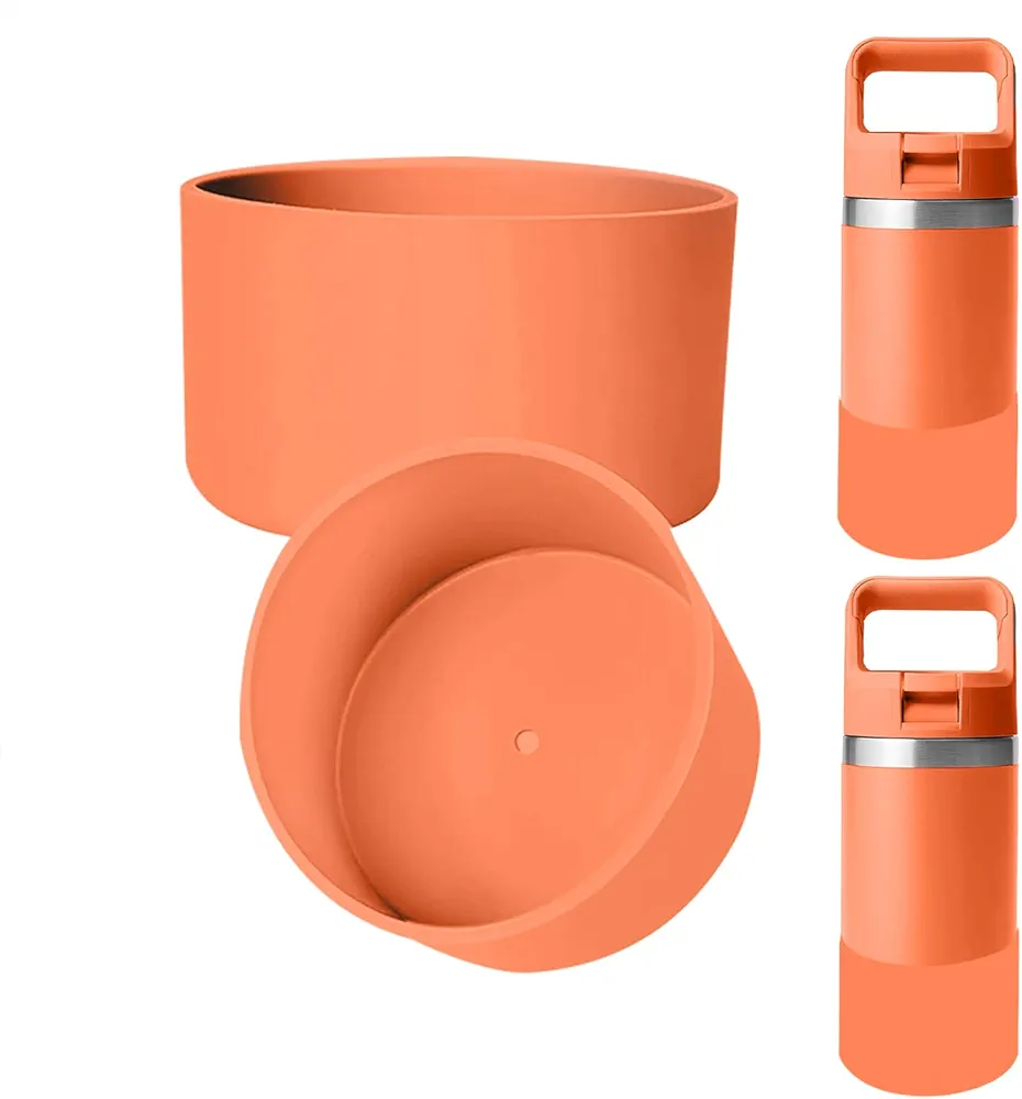2Pcs Silicone Boot Compatible with YETI 26oz Bottle, Anti-Slip Boot Cover Bottom Protector for YETI Kids Water Bottle 12oz and Rambler 18oz Bottle