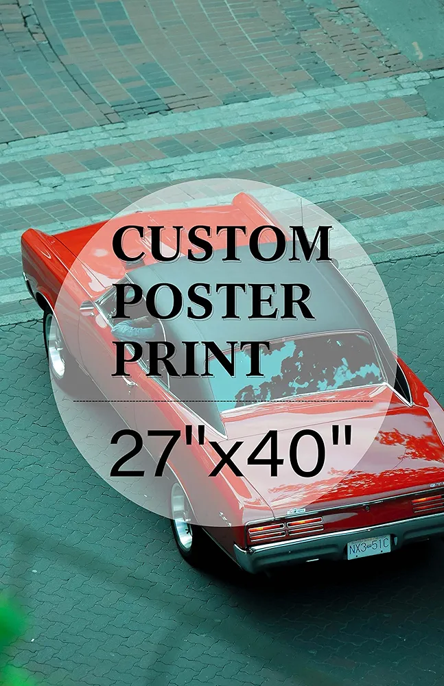jenesaisquoi Upload Your Photo Image Custom Personalized Photo to Poster Printing Home Decor Wall Art Prints (Unframed, 27" x 40")