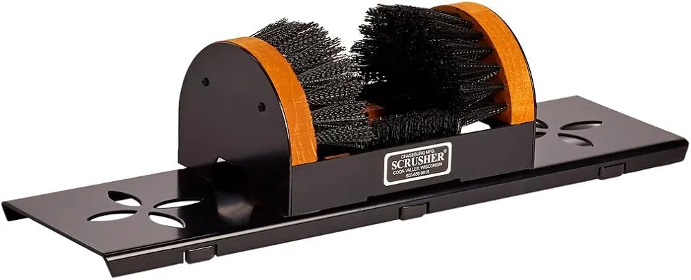 Shoe Scraper with Portable Base - Boot Scrubber with Cleaning Brushes for All Shoe Sizes