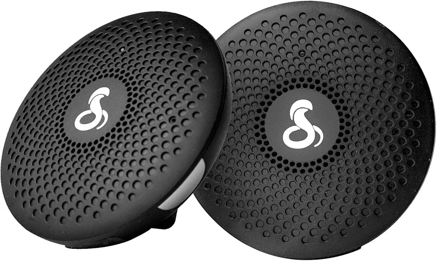 Cobra ACT120B Chat Tag Curve Wearable Walkie Talkies, 2 Pack - Push to Talk, Rechargeable, Up to 12-Mile Two Way Radio Set