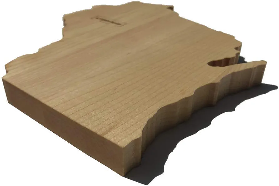 WISCONSIN Home Cutting Board - Wisconsin Gifts Made in USA. Wisconsin Home Decor Souvenir Serving as a Chopping Block or Cheese Tray