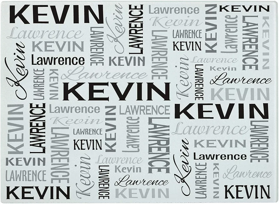 Let's Make Memories Personalized Glass Cutting Board - Durable & Shatter Resistant - Customize Cutting Boards for Your Kitchen with Your Name - 15.25" L x 11.25" W - Gray