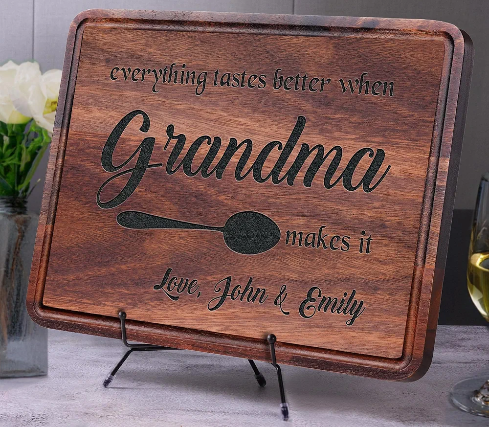 Personalized Cutting Board For Mom, Nana, Mimi Gift, Mom Christmas Gifts, Birthday Gifts For Grandma, Kitchen Mama Gift, Mothers Day Gifts For Grandma