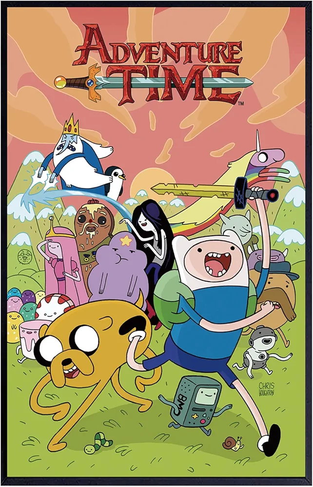 XIHOO Christ-EZ Anime Cartoons Adventure Time Wall Art Print Poster Home Decor Premium - Matte poster Frameless Gift 11 x 17 inch(28cm x 43cm)