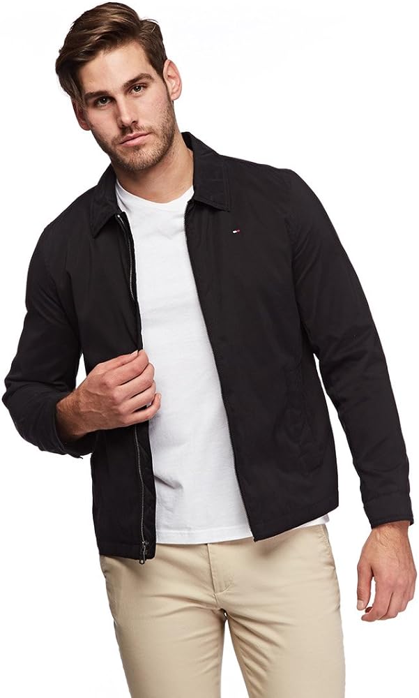 Tommy Hilfiger Men's Lightweight Microtwill Golf Jacket (Standard and Big & Tall)