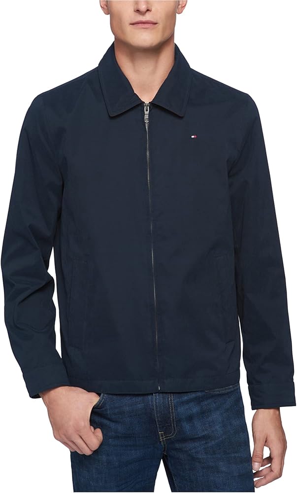 Tommy Hilfiger Men's Lightweight Microtwill Golf Jacket (Standard and Big & Tall)