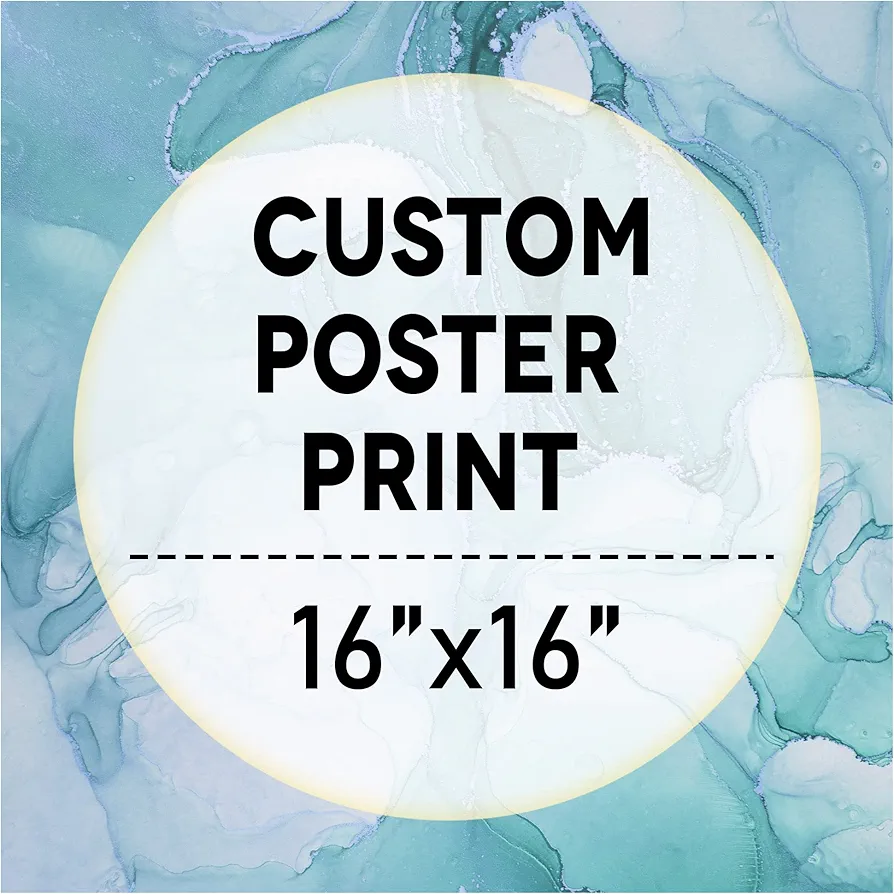 wall26 Custom Poster Prints - Upload Your Image/Photo, Personalized Photo to Poster Printing, Durable and Waterproof, Home Decor Wall Art Prints - 16x16 inches