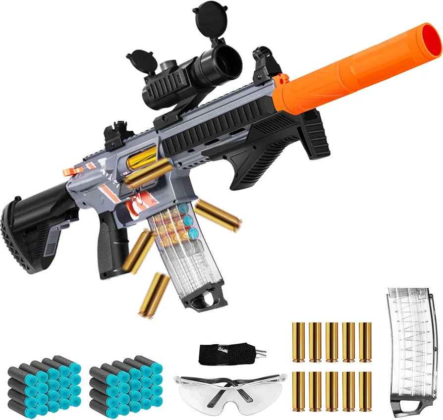 Soft Bullets Sniper Rifle for Boys, Toy Guns with Shell Ejecting, Non-Aggressive Educational Shooting Games Cool Toy Guns, Gift for Christmas Birthday for Boys Girls Adults Age 8+