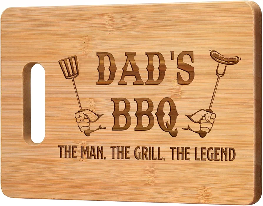 Gifts for Dad, Christmas Gifts for Dad from Daughter - Unique Grill Cutting Board - Cool Dad Gifts for Fathers Day, Birthday Gifts for Dad, Dad Christmas Gifts