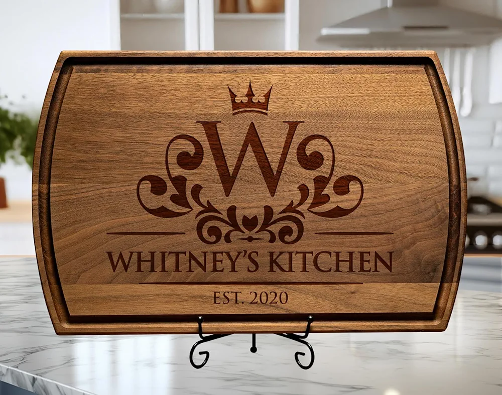 Mother’s Day Personalized Cutting Boards, Custom Engraved Wood Kitchen Block, Wood Handmade Charcuterie Board, Best Gift Ideas for Her, Wife And Women Gifts for Mom, Christmas Gifts for Women