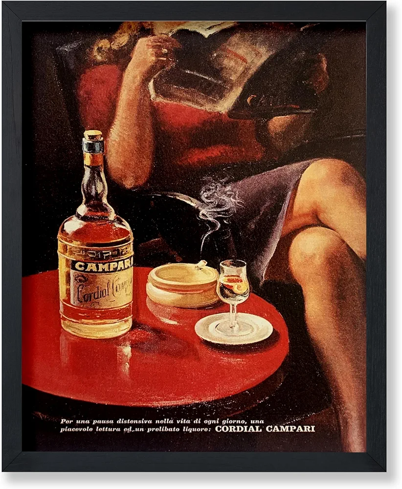 Poster Master Vintage Poster - Retro Italian Liquor Print - Alcohol Art - Chic Gift for Men, Women, Bartender - Perfect Decor for Bar, Man Cave, Kitchen, Restaurant - 11x14 UNFRAMED Wall Art