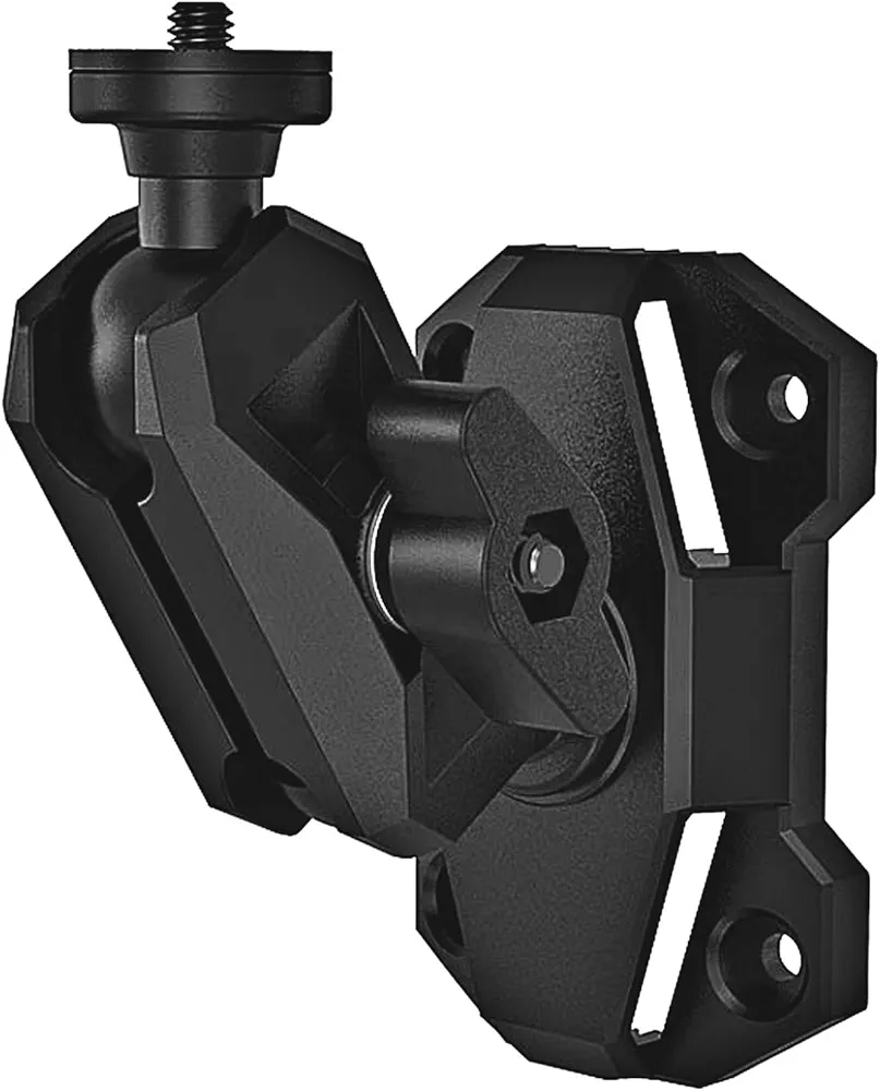 Trail Camera Mount, Fiberglass-Reinforced Nylon Holder for Game Camera, 1/4" -20 Threaded 360° Adjustable Outdoor Camera Mount, Lock on Tree Stands with Straps