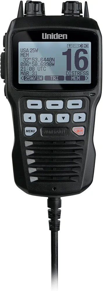 Uniden UMRMIC BK Remote Microphone for UM725 Series Marine VHF Radios - Black