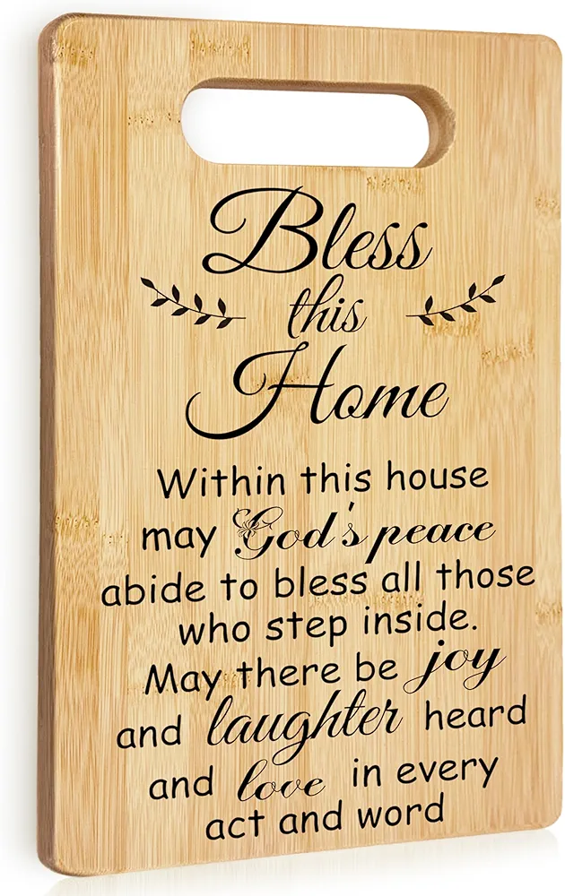 Bless this Home Christian Cutting Board, House Warming Gifts New Home Women, Christian Gifts for Women, New Home Gifts for Women, Hostess Gifts for Women