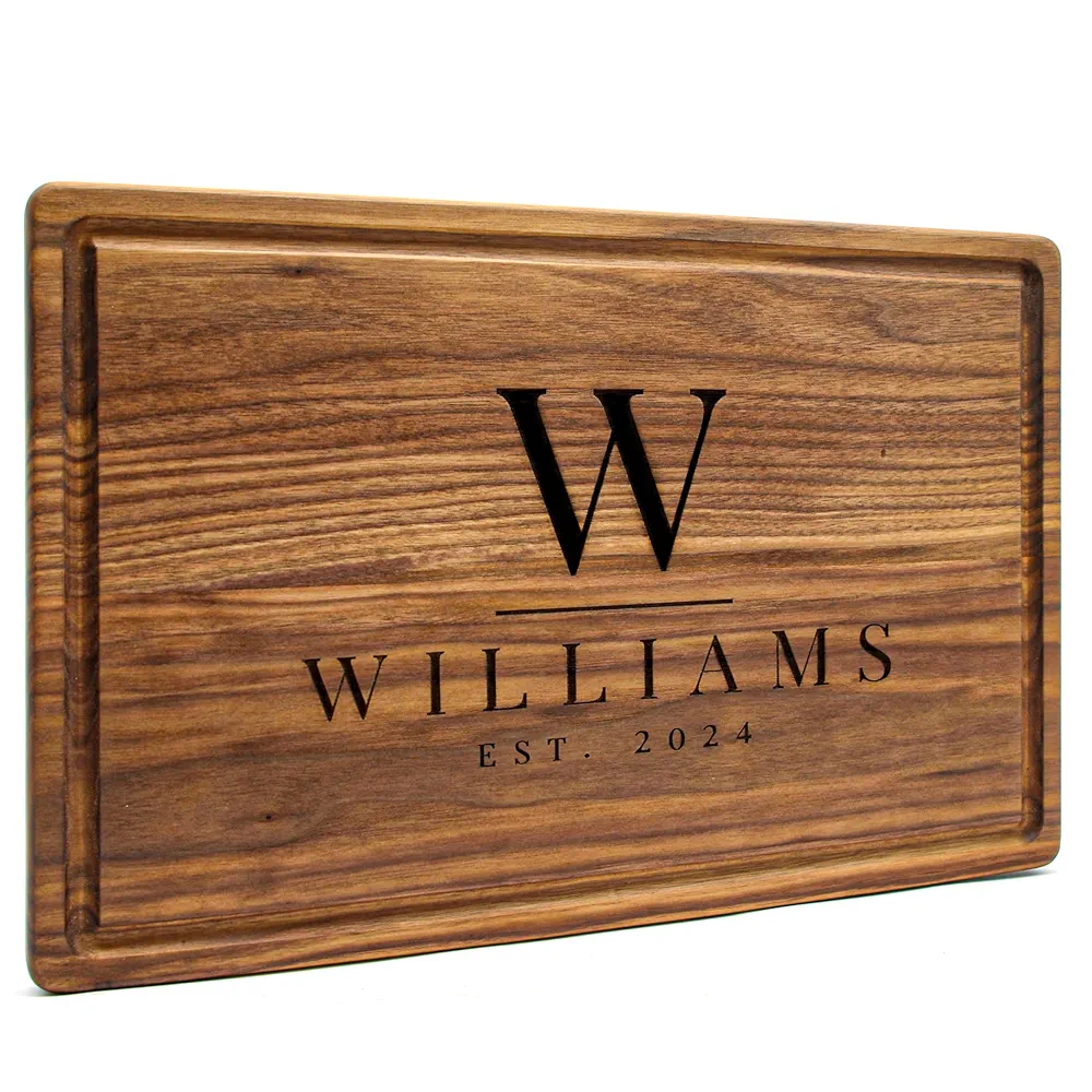 Refine Kitchenware Personalized Cutting Board, USA Made Custom Monogrammed Cutting Board, Custom Wedding Gift, Personalized Charcuterie Board, Made in the USA