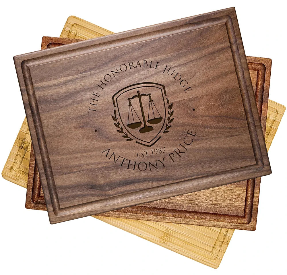 Personalized Cutting Board, Custom Handmade Engraved – Ideal Gift for Judges, Lawyers, Advocates – Perfect Thank You Gift for Retirement, Anniversary, or Professional Appreciation 102